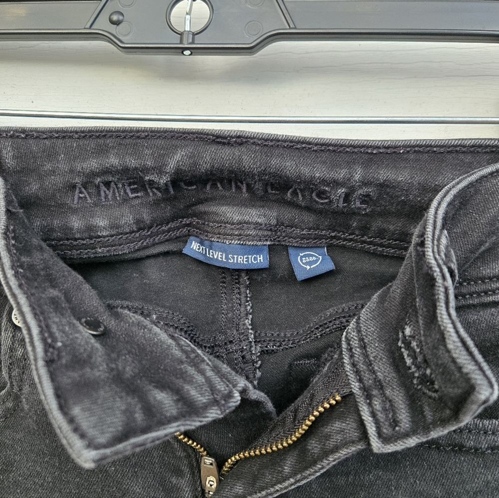 American Eagle Outfitters Women's Dark Jeans Sz 000 Regular Strech - Picture 2 of 8